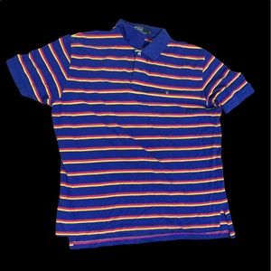Polo Ralph Lauren men's BLUE STRIPED shirt XL